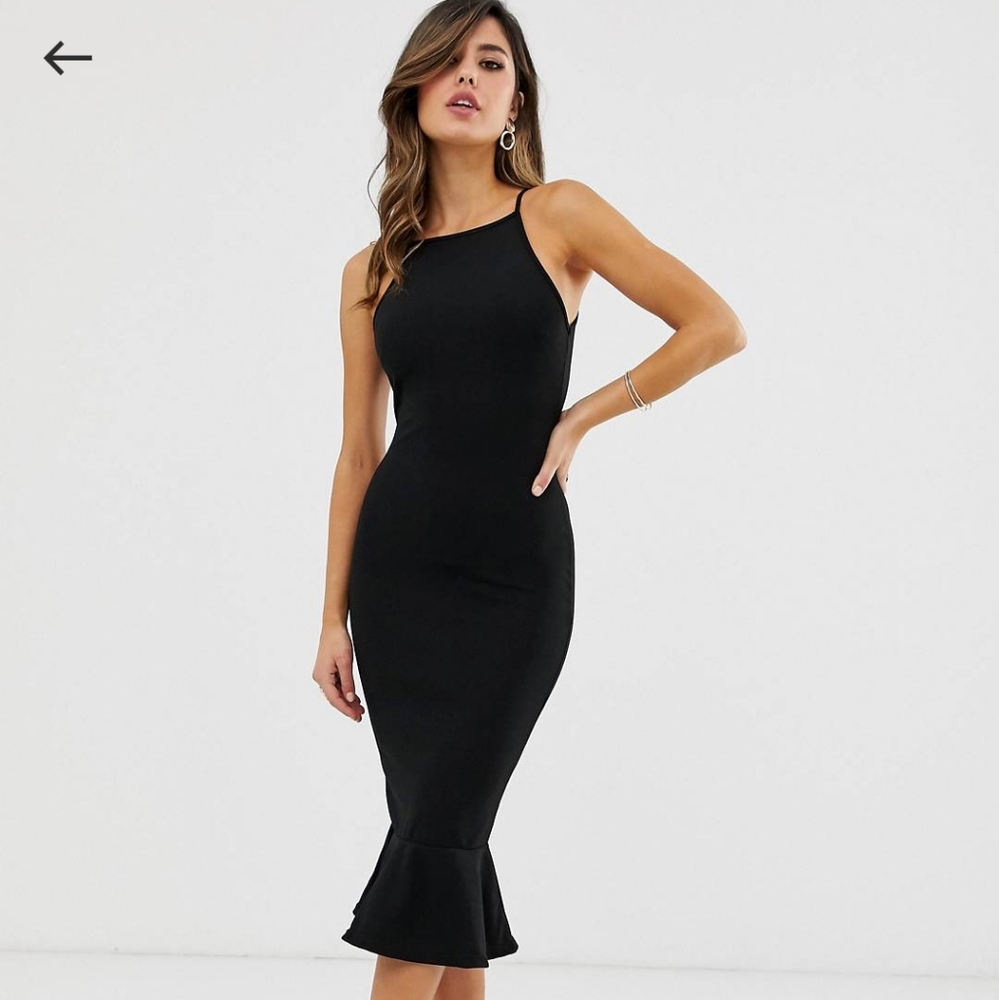 ASOS Frill Midi Dress